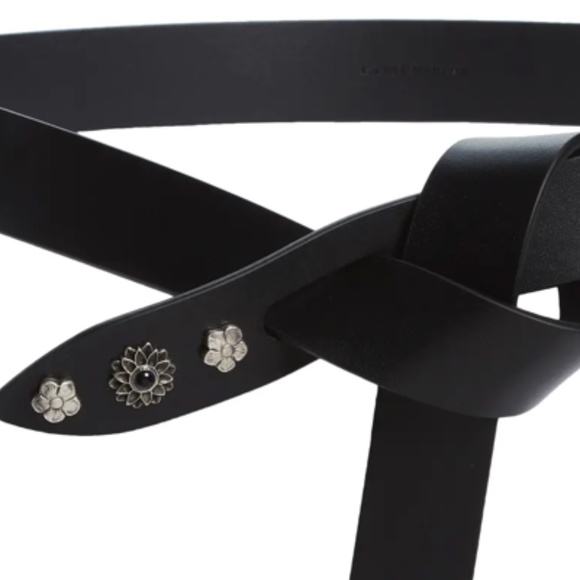 NEW $285 ISABEL MARANT Lecce Studded Leather Belt in Black in size Small! main image 15